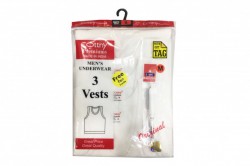 Cottny Rib Vest 3pc pack